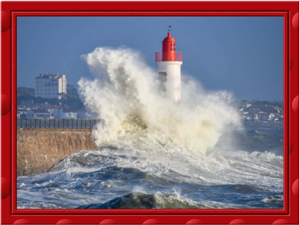 Cadre photo tempête les Sables d&apos;Olonne