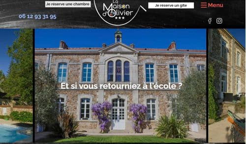 Création site internet Maison d&apos;Olivier