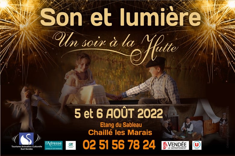 Création de l&apos;affiche pour le spectacle son et lumière en Vendée